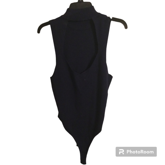 ASOS Curve Body Suit Racer back Navy 14 - Picture 3 of 7
